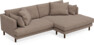 Harper - 4-sits med schäslong XL höger - Brun