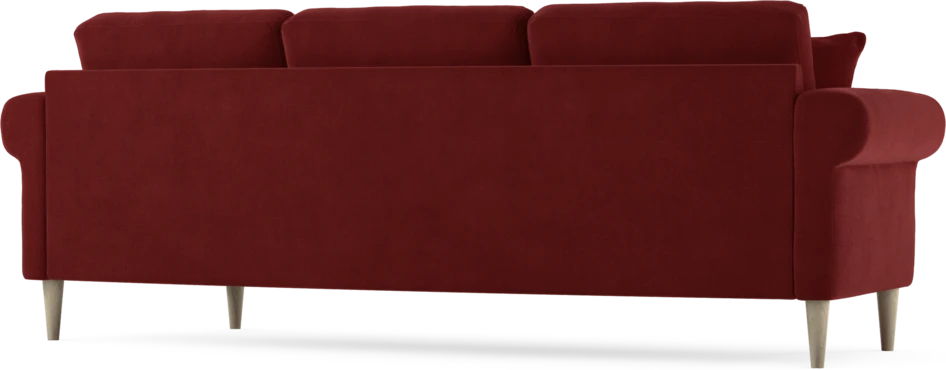 Eden - 3-sits soffa svängd - Röd