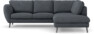 Madison - 2-sits soffa med divan höger - Vit