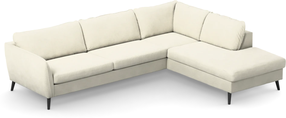 County - 2,5-sits soffa med divan höger - Vit