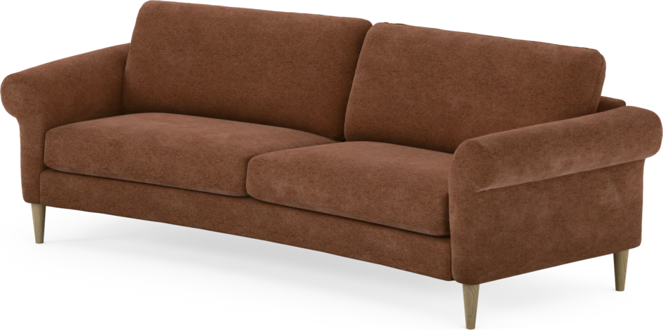 Bridge - 3-sits soffa svängd - Orange