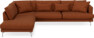 Harper - 3-sits soffa med divan vänster - Orange