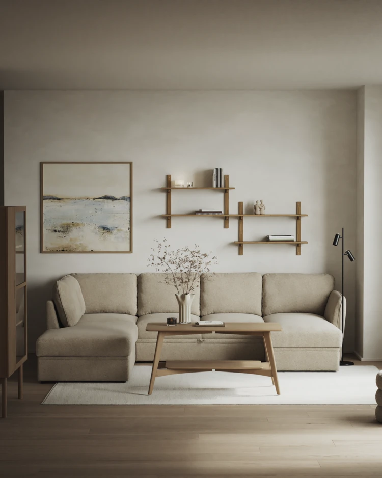 Öland - Bäddsoffa med divan vänster och schäslong höger - inspiration