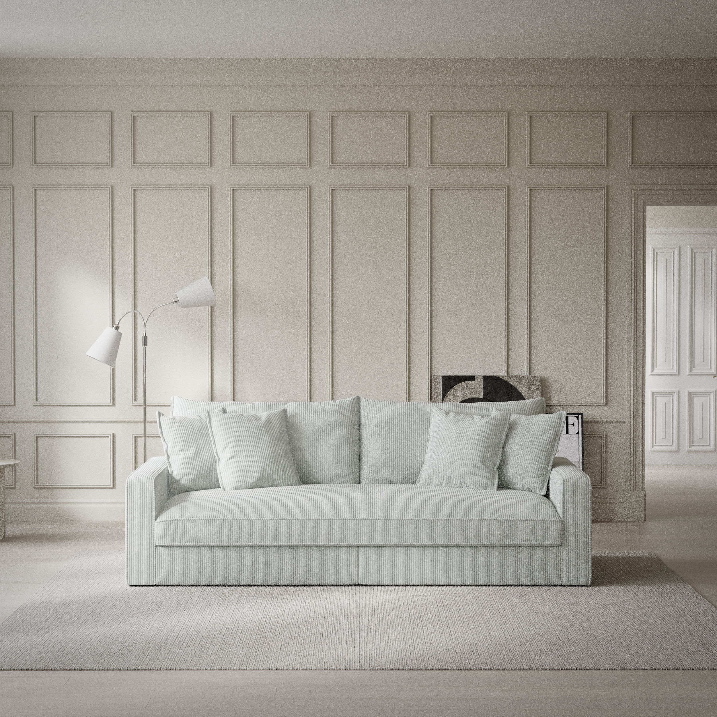 Rossi - 3-sits soffa, hel dyna - inspiration