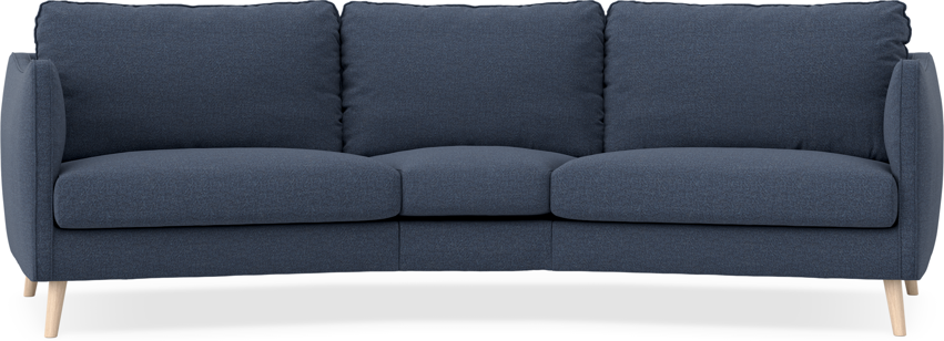 Madison - 3-sits soffa svängd, 90 cm - Blå