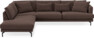 Harper - 3-sits soffa med divan vänster - Brun