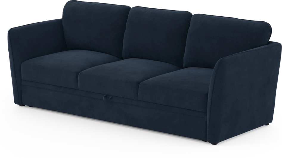 Öland - Bäddsoffa 3-sits, längsbäddad - Blå