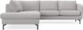 Madison - 2-sits soffa med divan vänster - Grå