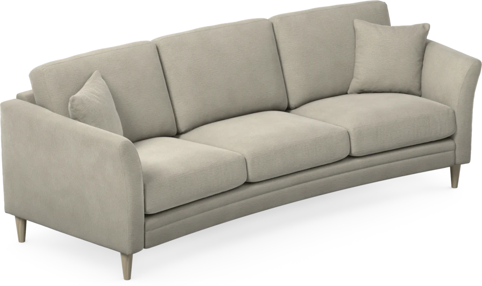 Eden - 3-sits soffa svängd - Brun