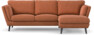 Madison - 2-sits soffa med schäslong höger - Orange