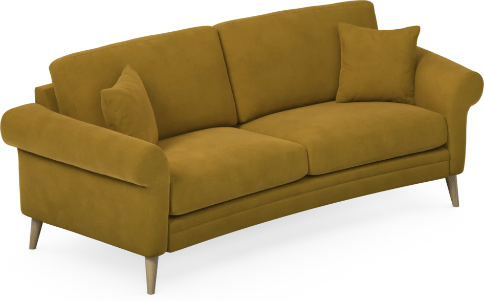 Eden - 2,5-sits soffa svängd - Gul