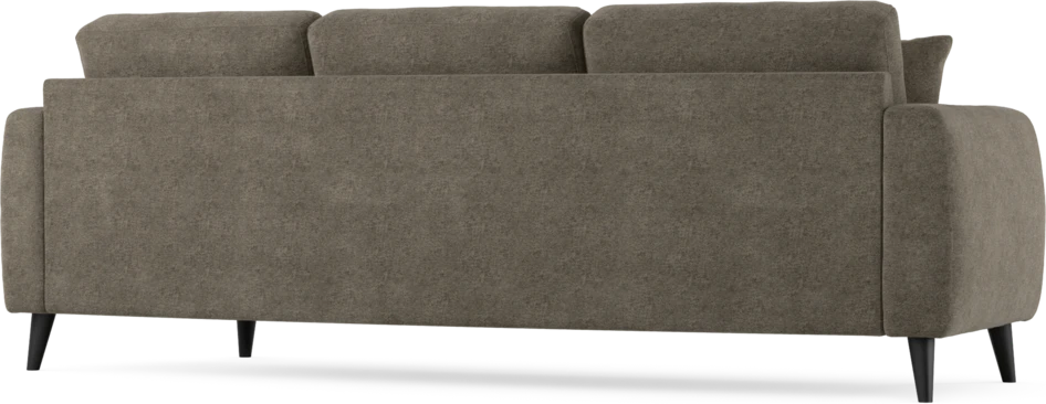 Eden - 3-sits soffa svängd - Brun