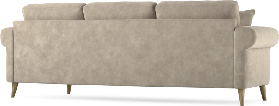 Eden - 3-sits soffa svängd - Beige