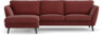 Madison Lux - 2-sits soffa med schäslong vänster - Rosa