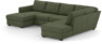 Friday - 3-sits soffa med schäslong vänster och divan höger - Grön
