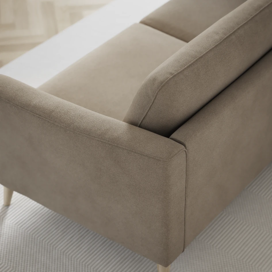 Bridge - 3-sits soffa svängd - Beige