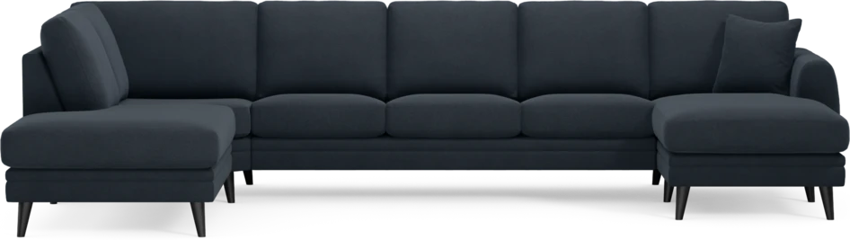 Eden - 3-sits soffa med divan vänster och schäslong höger - Blå