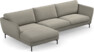 Madison Lux - 3-sits soffa med schäslong vänster - Grå