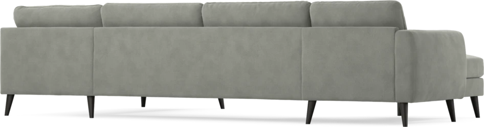 Bridge - 3-sits soffa med schäslong vänster och divan höger - Grå