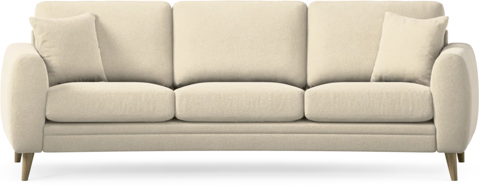 Eden - 3-sits soffa svängd - Beige