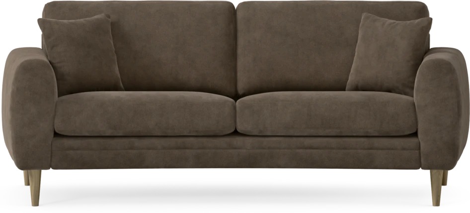 Eden - 2,5-sits soffa svängd - Brun