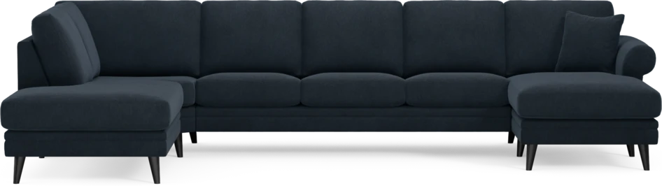 Eden - 3-sits soffa med divan vänster och schäslong höger - Blå