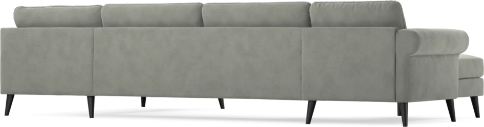 Bridge - 3-sits soffa med schäslong vänster och divan höger - Grå