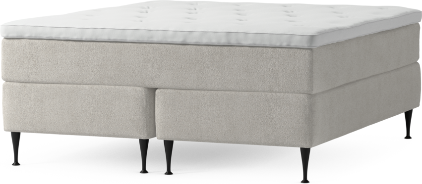 Delux Exclusive - Kontinentalsäng, dubbelsäng med bäddmadrass och sängben