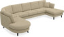 Eden - 3-sits soffa med divan vänster och schäslong höger - Beige