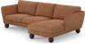 Madison - 2-sits soffa med schäslong höger - Orange