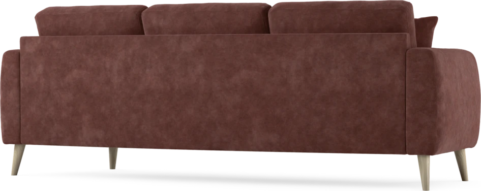 Eden - 3-sits soffa svängd - Röd