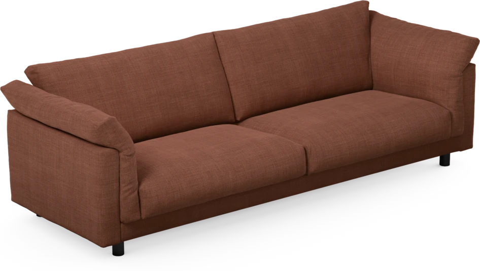 Cherrie - 4-sits soffa, fast klädsel - Orange