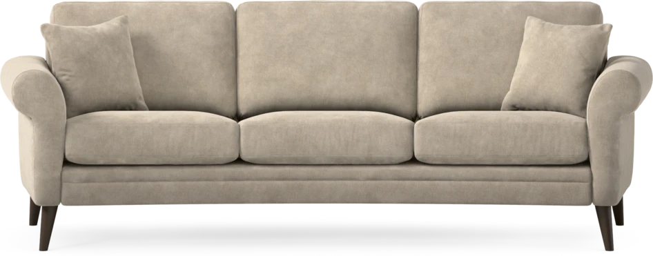 Eden - 3-sits soffa svängd - Beige