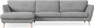 Madison Lux - 3-sits soffa med schäslong vänster - Vit