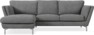 Madison Lux - 2-sits soffa med schäslong vänster - Vit
