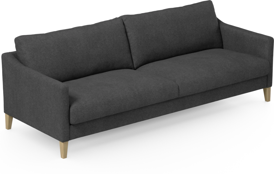 Winston - 4-sits soffa - Svart