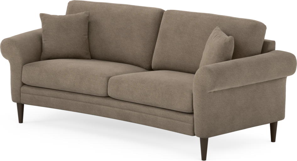 Eden - 2,5-sits soffa svängd - Brun