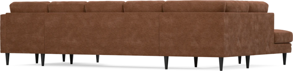Eden - 3-sits soffa med divan vänster och schäslong höger - Orange