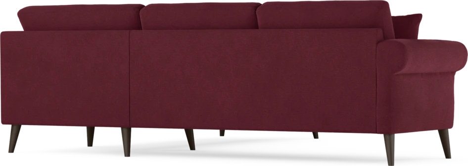 Eden - Hörnsoffa, 2,5+2,5-sits - Röd