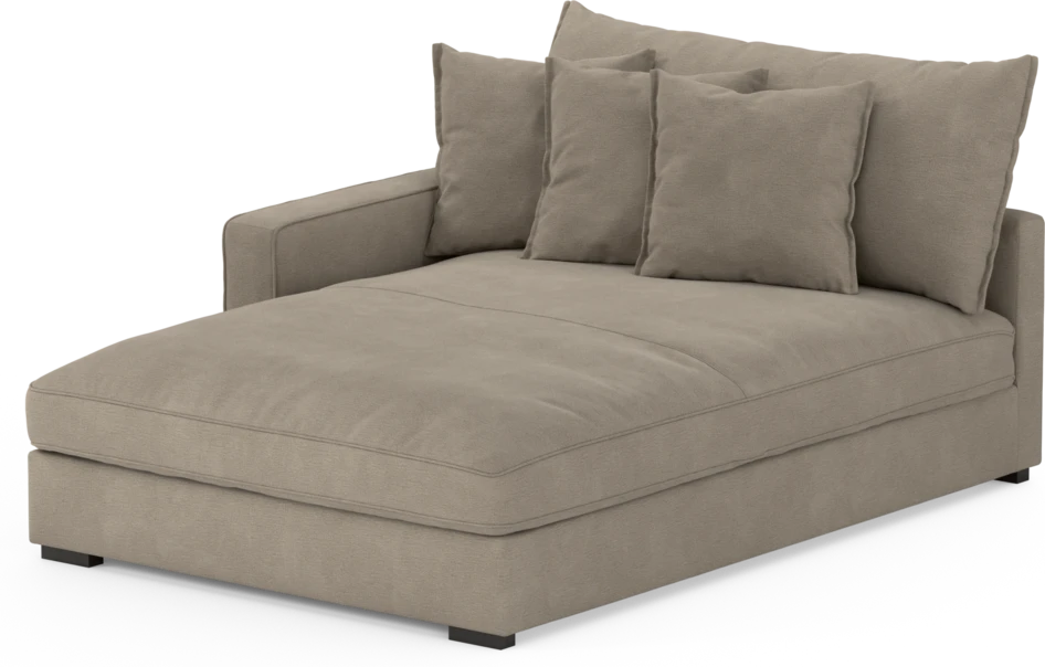 Rossi - Schäslong XL vänster - Beige