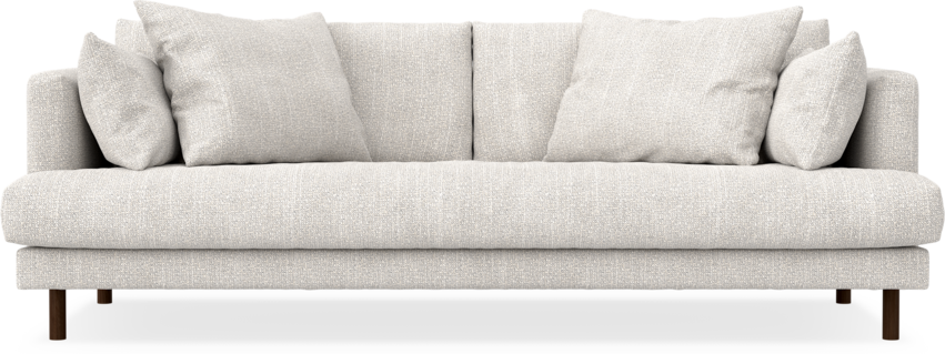 Harper - 3-sits soffa, hel dyna - Grå