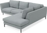 Madison - 2-sits soffa med divan höger - Turkos