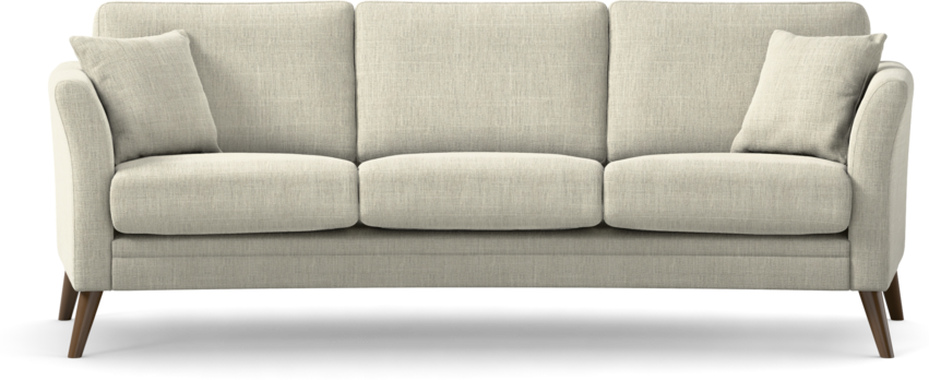 Eden - 3-sits soffa svängd - Beige