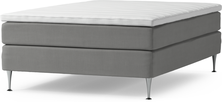 Roma Family - Kontinentalsäng, enkelsäng med bäddmadrass och sängben, B 105-140