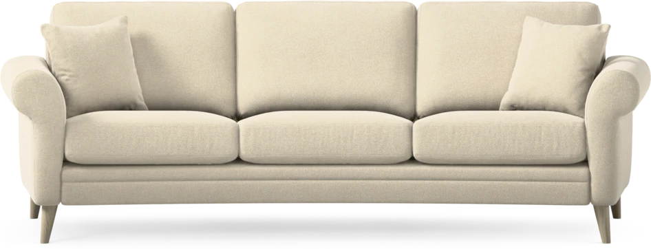 Eden - 3-sits soffa svängd - Beige