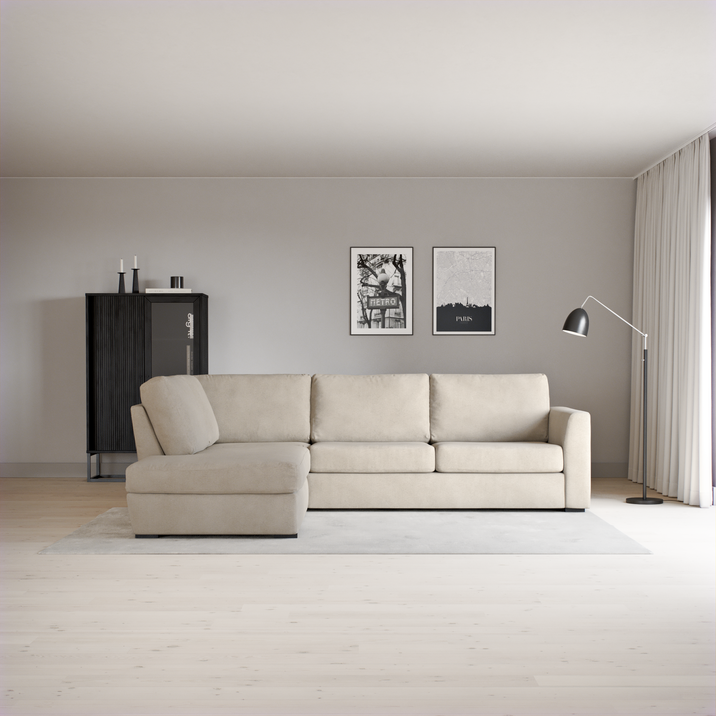 Friday - 2,5-sits soffa med divan vänster - inspiration