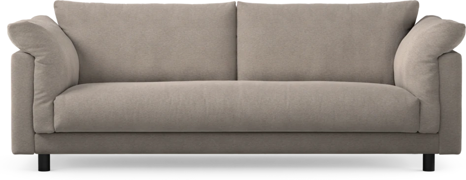 Cherrie - 3-sits soffa, hel dyna, fast klädsel - Beige