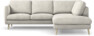 Madison Lux - 2-sits soffa med divan höger - Vit