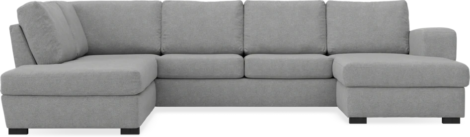 Friday - 3-sits soffa med divan vänster och schäslong höger - Grå