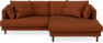 Harper - 4-sits med schäslong XL höger - Orange